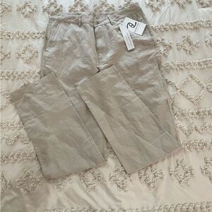 Men's Taupe Chinos - Classic Flat Front by Anonymous